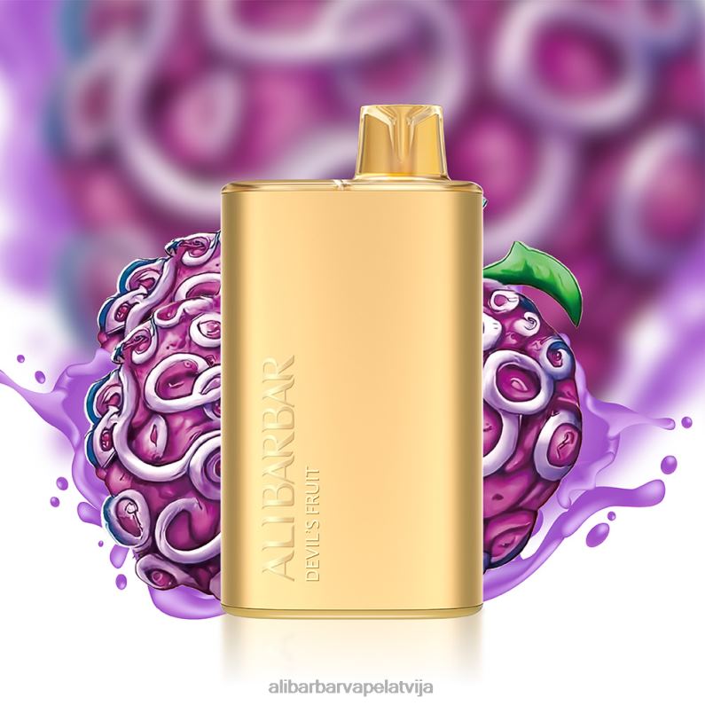 Alibarbar Shop - Alibarbar Rich 8000 vienreizējās lietošanas vape zemeņu hubba bubba B288012