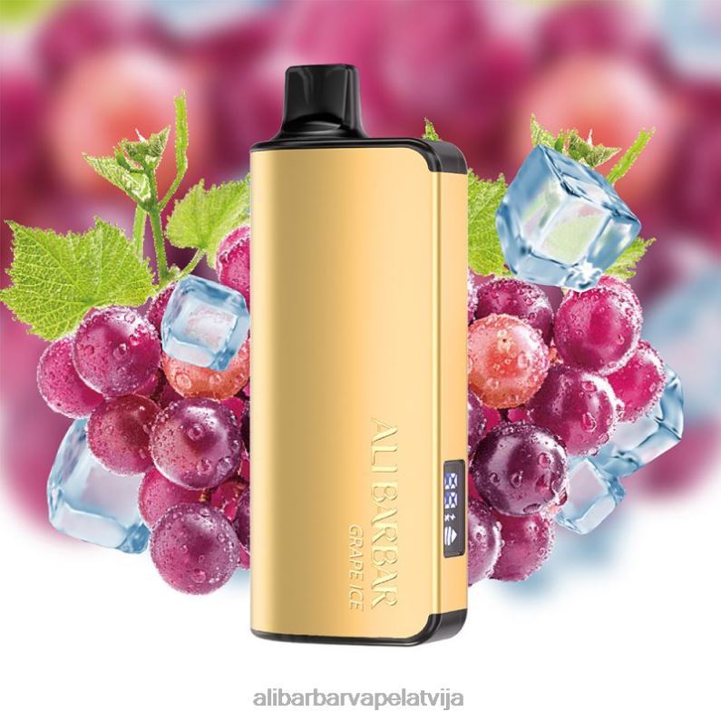 Alibarbar Shop - Alibarbar Ingot 20000 vienreizējās lietošanas vape vīnogu ledus B288037