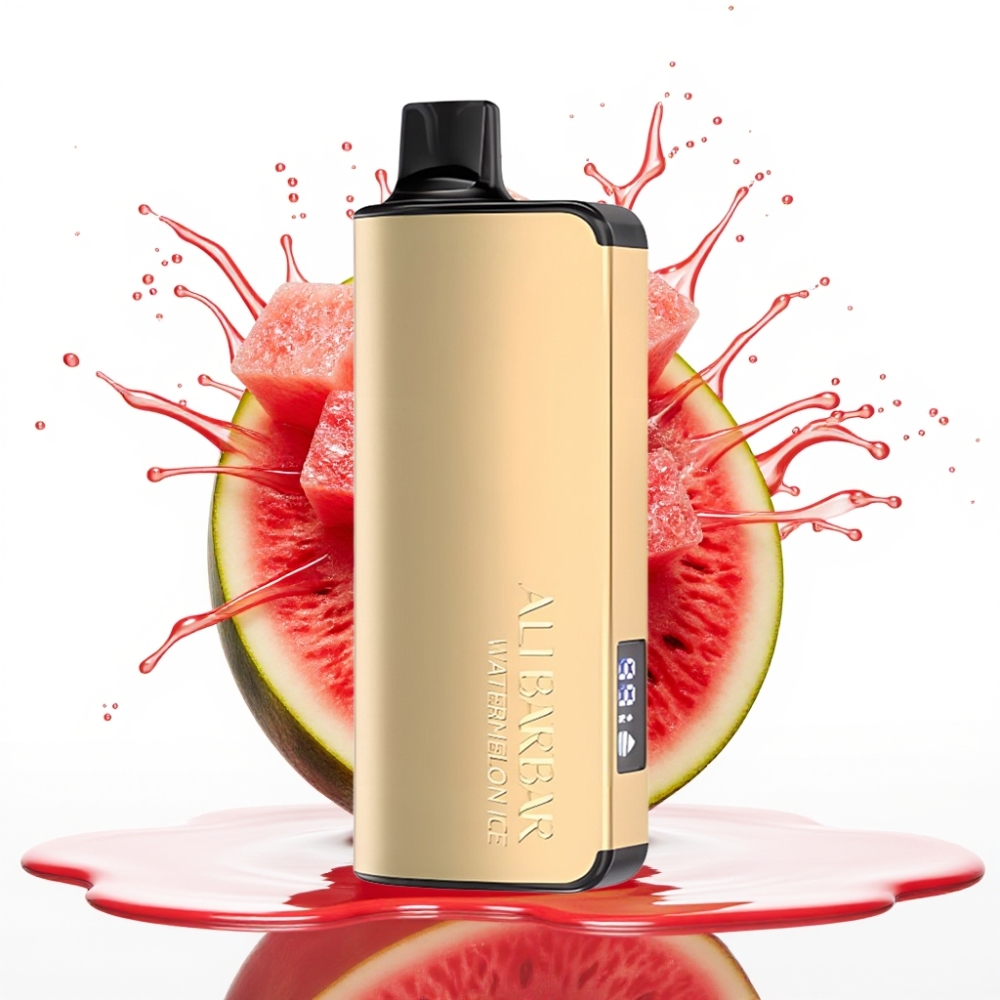 Alibarbar Ingot 9000 Puffs Disposable Vape Arbūzu Ledus, 22ml, 2350mAh, 9000 Pufi