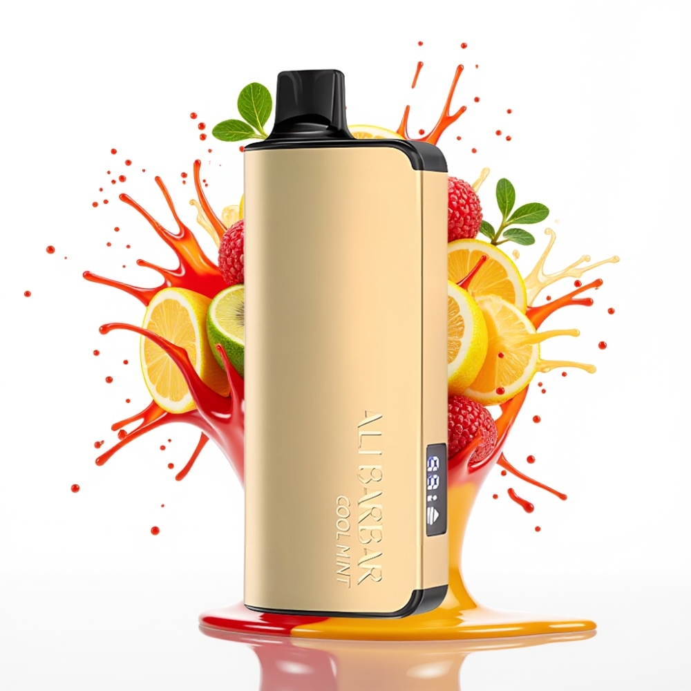 Alibarbar Ingot 9000 Puffs Disposable Vape Atdzirdinošā Mētra 22ml 2350mAh 9000 Puffs