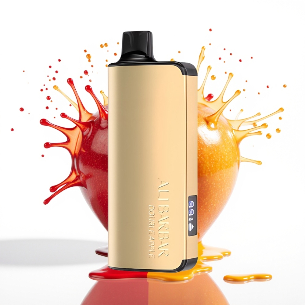 Alibarbar Ingot 9000 Puffs Disposable Vape Dubultā ābols – 22ml, 2350mAh, 9000 Puffs