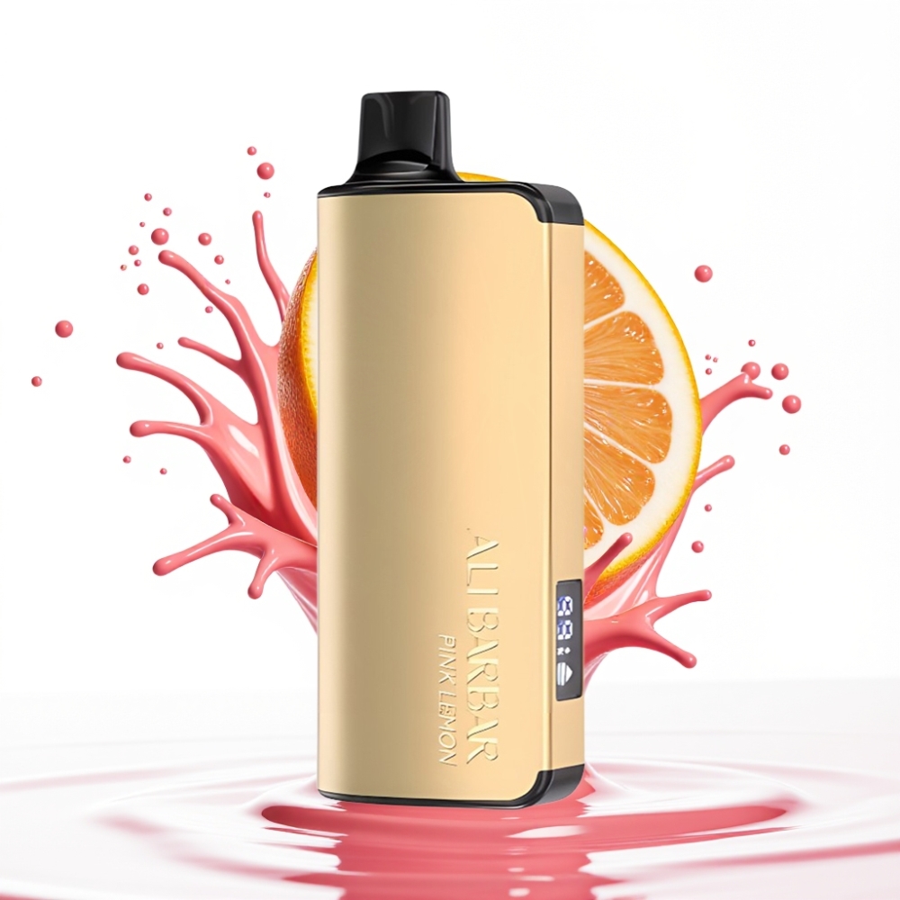 Alibarbar Ingot 9000 Puffs Disposable Vape Rozā Citrons, 22ml, 2350mAh, 1.2 Ohm