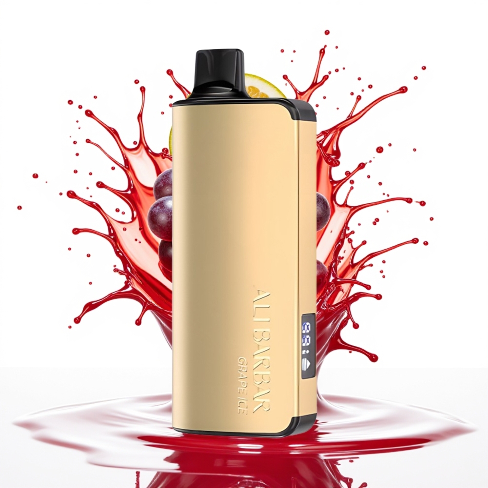 Alibarbar Ingot 9000 Puffs Disposable Vape Vīnogu Ledus, 22ml, 2350mAh, 9000 Puffs
