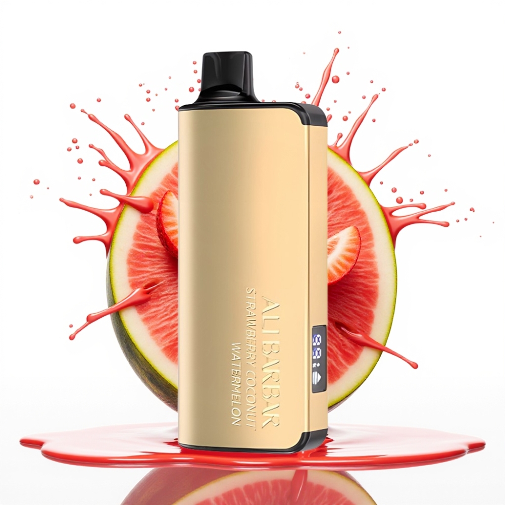 Alibarbar Ingot 9000 Puffs Disposable Vape Zemeņu Kokosrieksta Arbūza 22ml 2350mAh 1.2Ohm