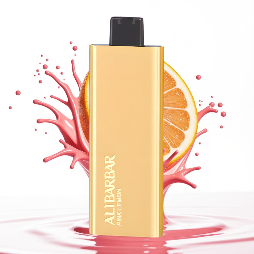 Alibarbar Pandora 7000 Puffs Disposable Vape Rozā Citrons, 7000 Puffi, 17 ml, 1.0 Ω