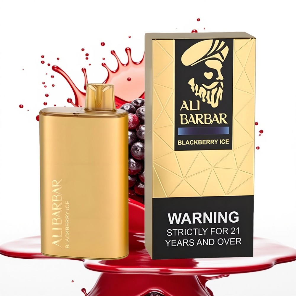 Alibarbar Rich 8000 Puffs Disposable Vape Melnā Oga Ledus 20ml/8000 Puffs/2000mAh