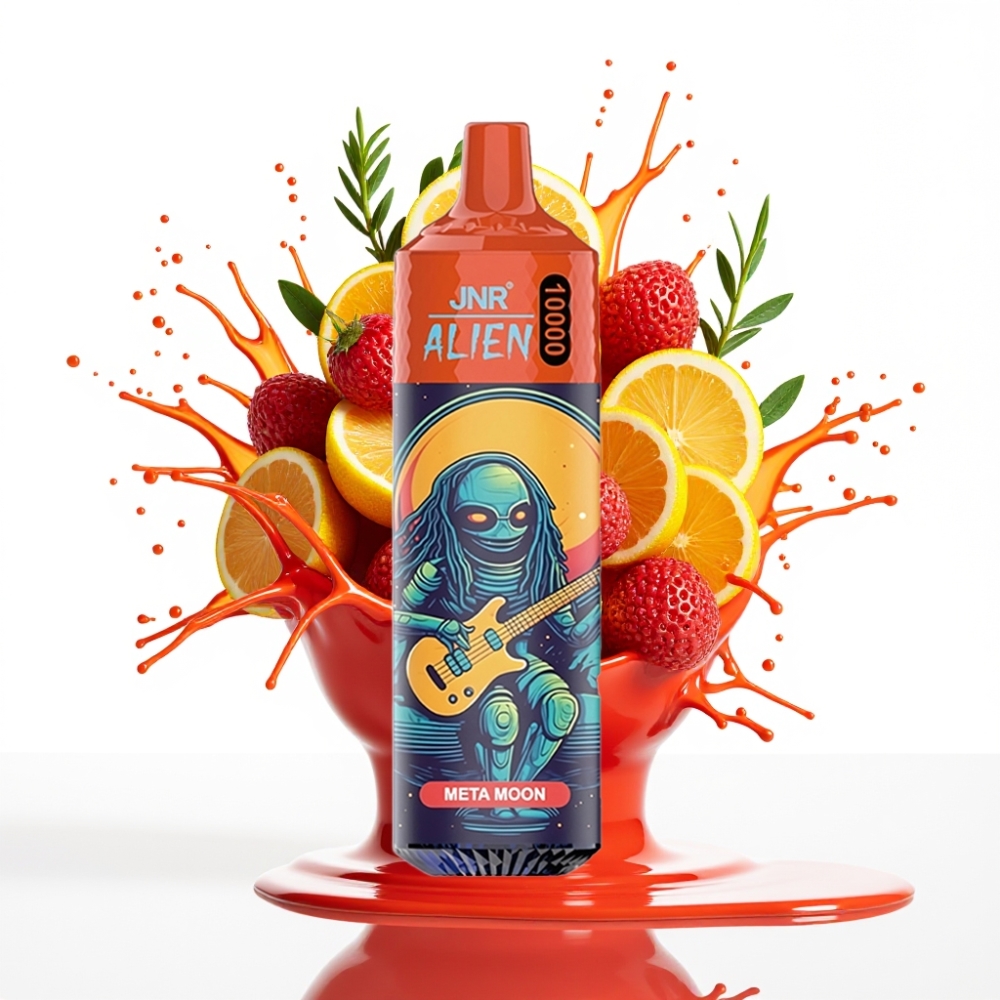 JNR Alien 10000 Puffs – 10000 pievilkumi, 850mAh baterija, 20ml e-šķidrums, Meta mēness