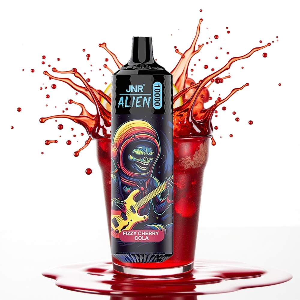 JNR Alien 10000 Puffs – 850mAh, 20ml, Gaismas (RGB), Fizzy Ķiršu Kola