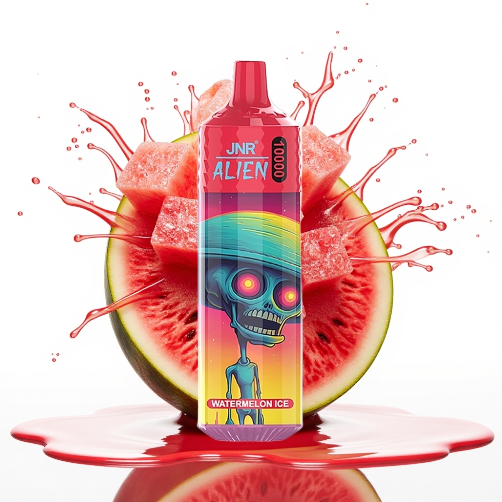JNR Alien 10000 Puffs Disposable Vape Arbūza Ledus 850mAh, 20ml, Type-C