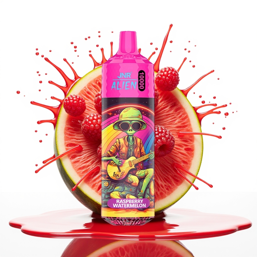 JNR Alien 10000 Puffs Disposable Vape Avenu Ūdeņarbēža 850mAh, 20ml, Type-C
