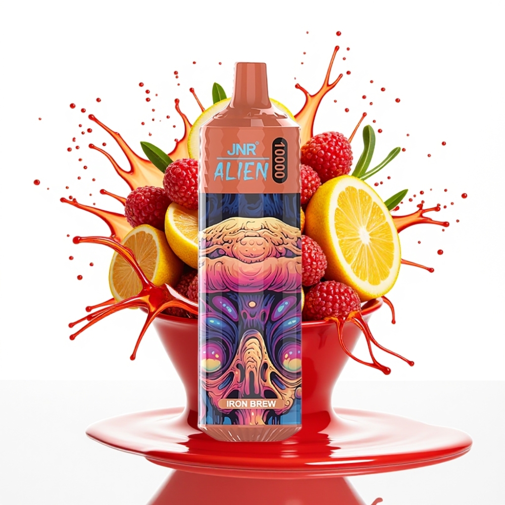 JNR Alien 10000 Puffs Disposable Vape Dzelzs brūvs – 10000 puffs, 850mAh, 20ml e-liq