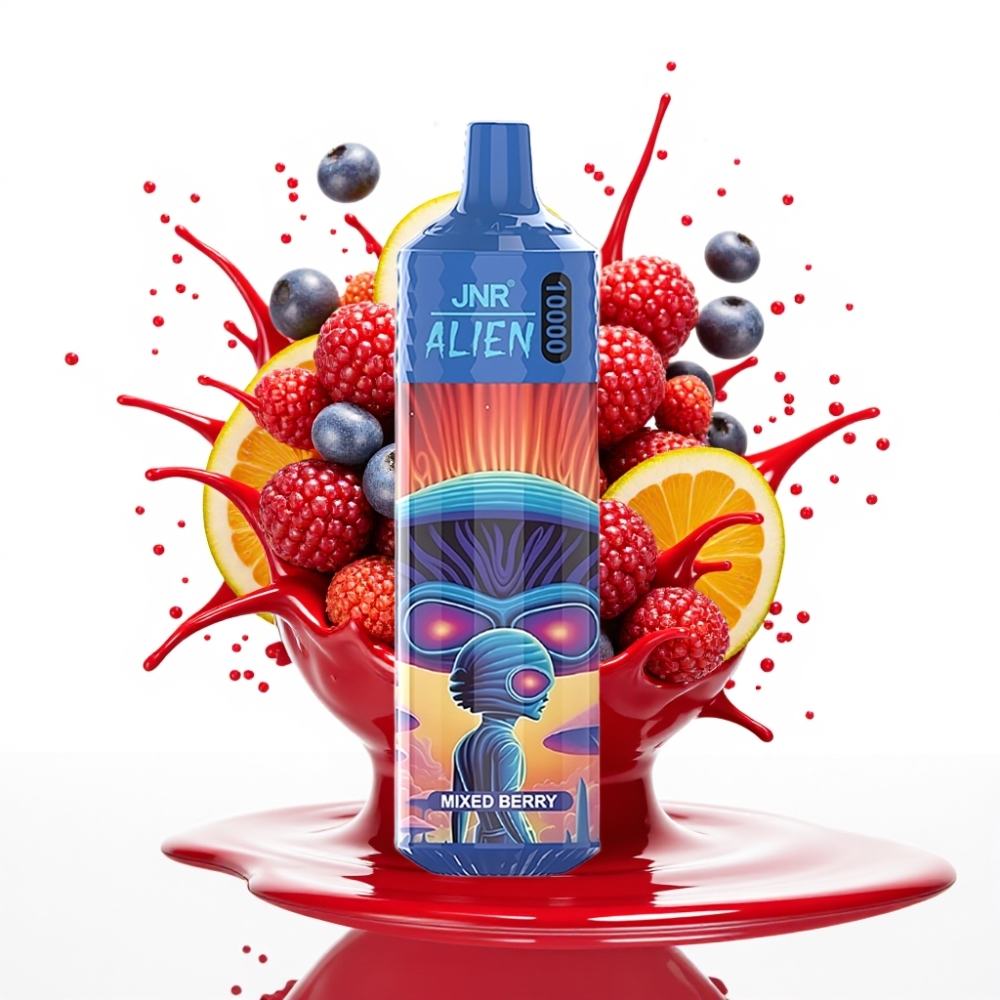 JNR Alien 10000 Puffs Disposable Vape Jauktās Ogļu 850mAh, 20ml, Type-C