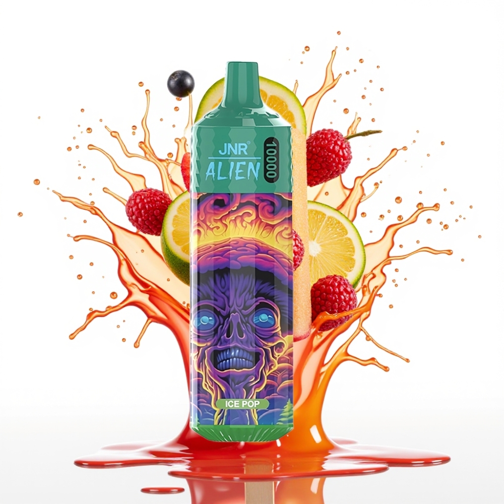 JNR Alien 10000 Puffs Disposable Vape Ledus pops – 10000 puffs, 850mAh, 20ml e-šķidrums