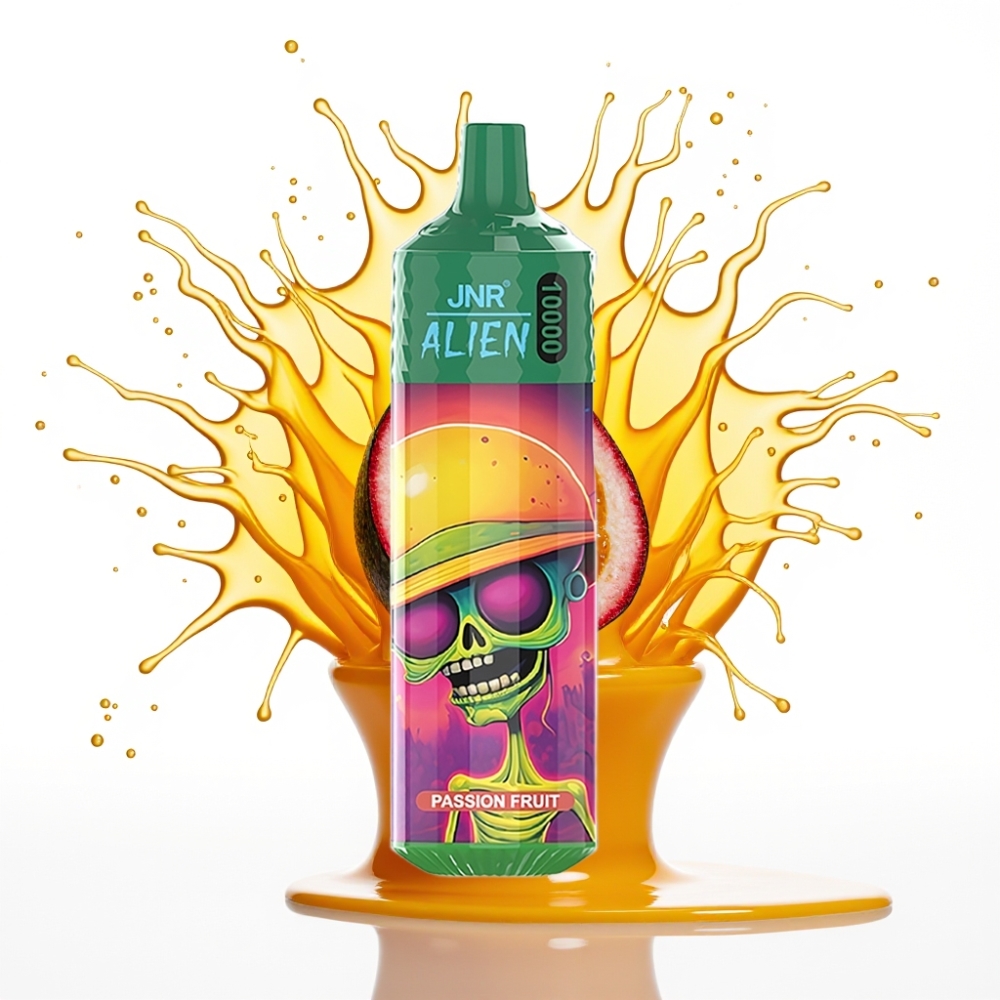 JNR Alien 10000 Puffs Disposable Vape Marasgriežu Garša — 10000 Puffi, 850mAh, 20ml