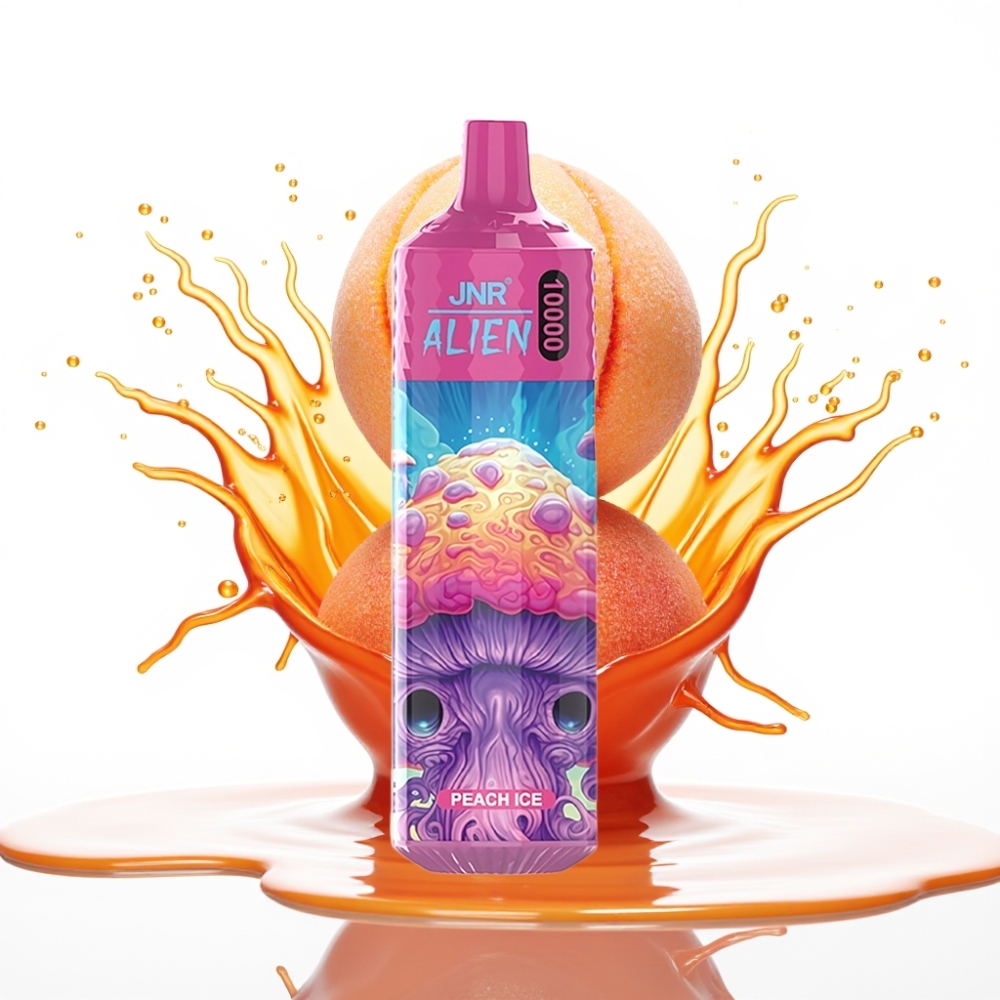 JNR Alien 10000 Puffs Disposable Vape Persiku ledus 10000 puffs, 850mAh, 20ml