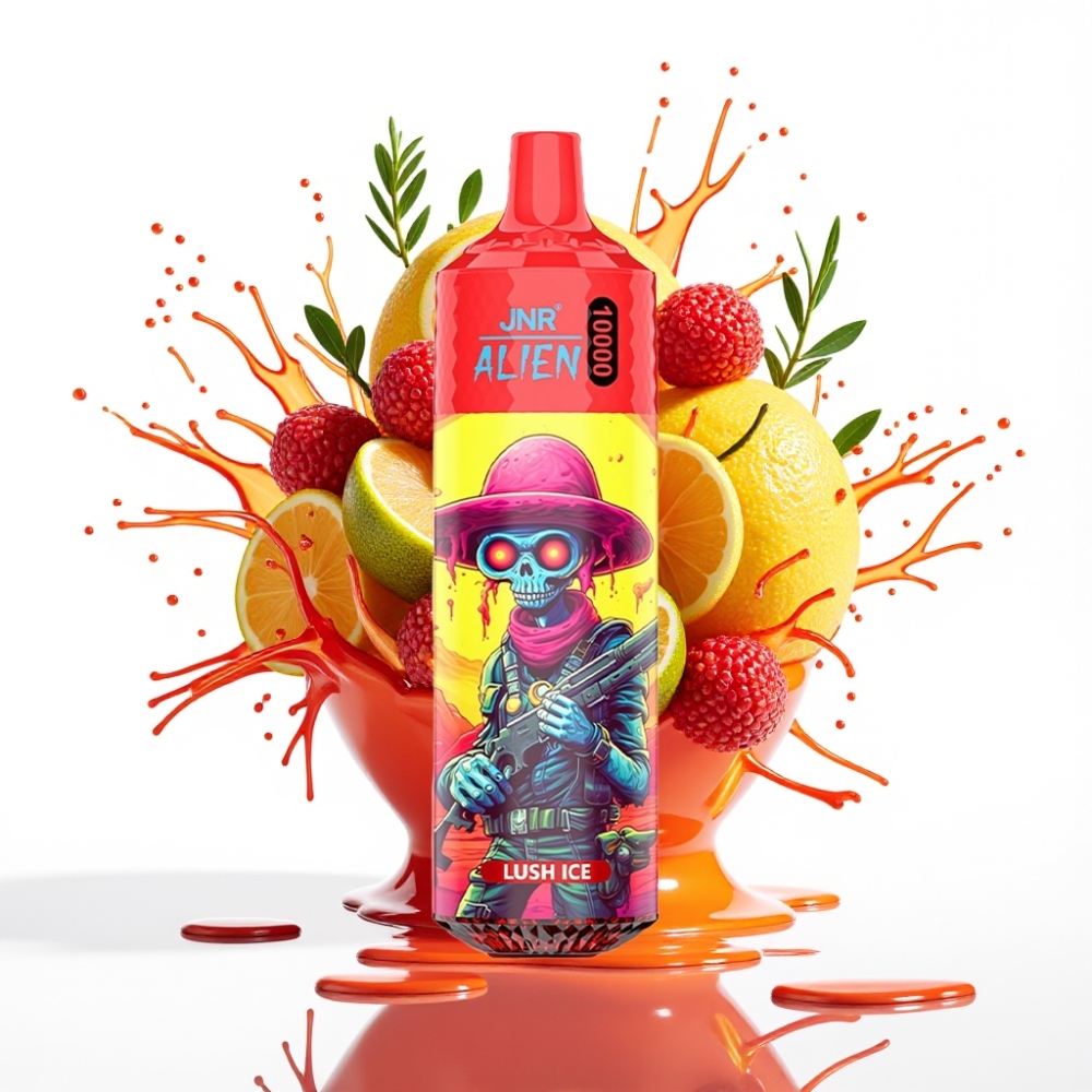 JNR Alien 10000 Puffs Disposable Vape Saldā Ledus (10000 puffs, 850mAh, 20ml)