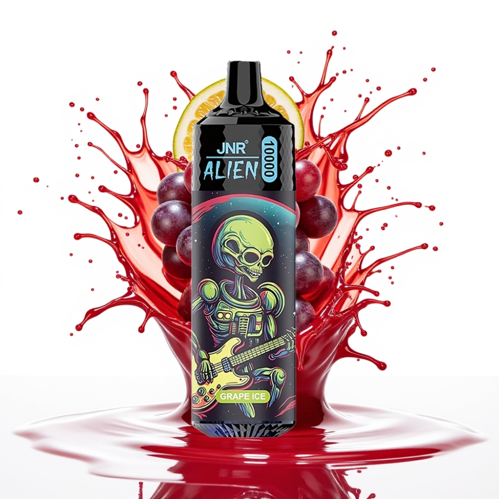 JNR Alien 10000 Puffs Disposable Vape Vīnogu Ledus – 10000 Puffi, 850mAh, 20ml