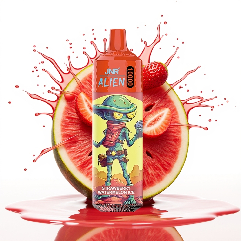 JNR Alien 10000 Puffs Disposable Vape Zemeneņu Arbūza Ledus – 850mAh, 20ml, Type-C