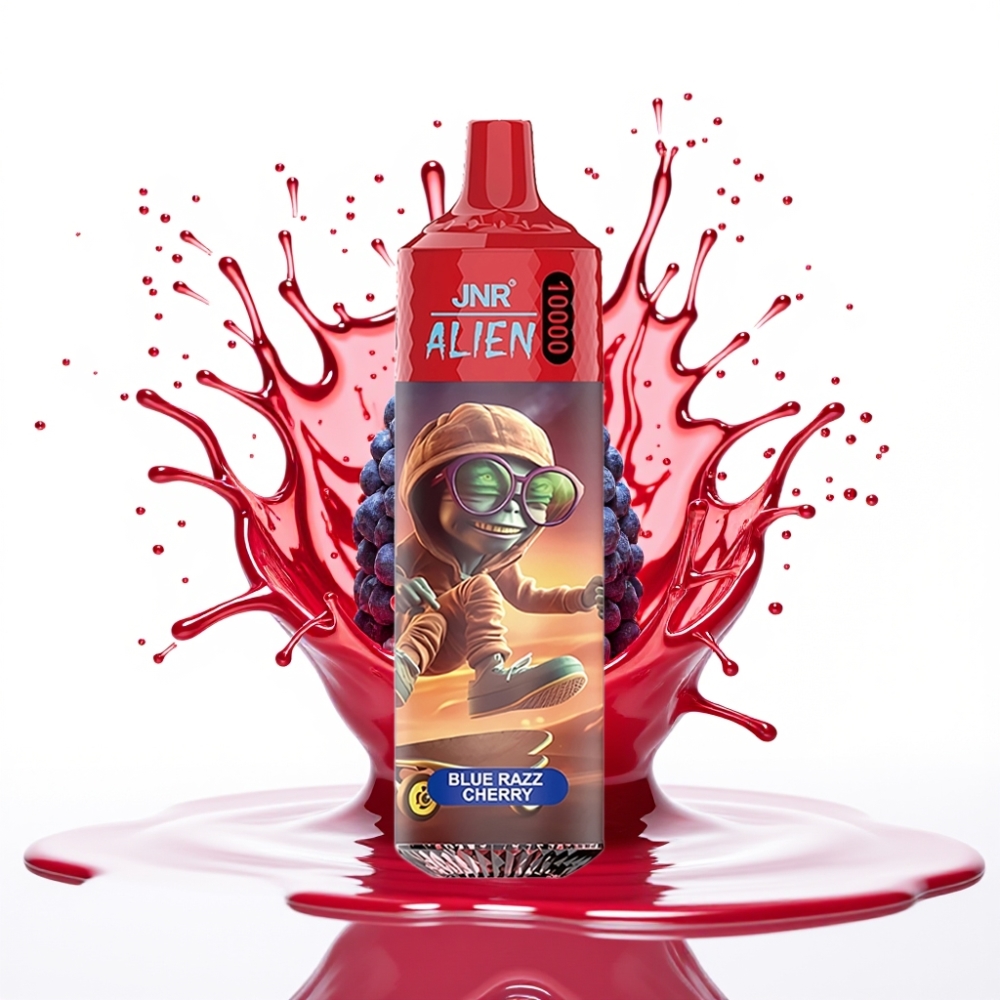 JNR Alien 10000 Puffs Disposable Vape Zilā Aveņu Ķiršu – 10000 Puff, 850mAh, 20ml