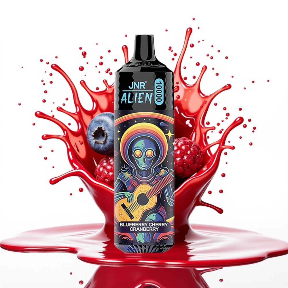 JNR Alien 10000 Puffs Disposable Vape Zilā Okeāna Dzēriena & Ķiršu Garša – 10000 Puffs, 850mAh, 20ml