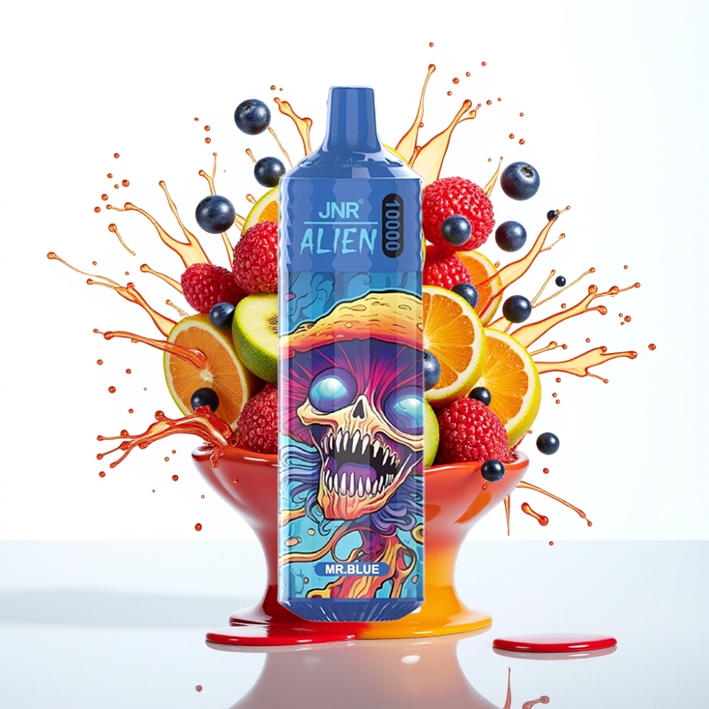 JNR Alien 10000 Puffs Disposable Vape Zilais – 10000 puffs, 850mAh, 20ml
