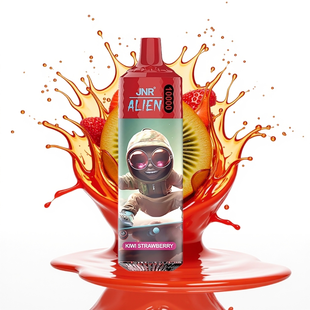JNR Alien 10000 Puffs Disposable Vape Ķīvi Zemeņu – 10000 Puffs, 850mAh, 20ml