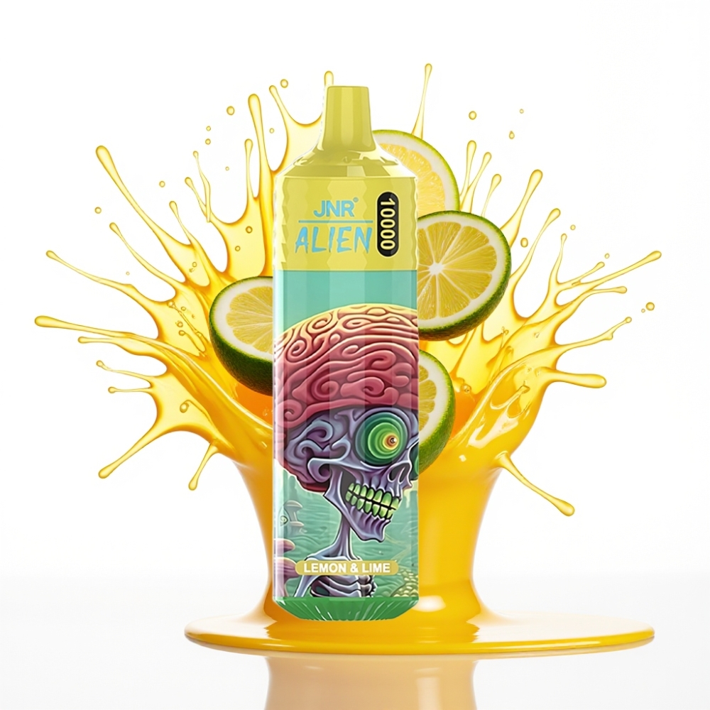 JNR Alien 10000 Puffs Dispozablā Vape Citrons & Laims – 10000 Puffi, 20ml E-šķidrums, RGB Gaismas