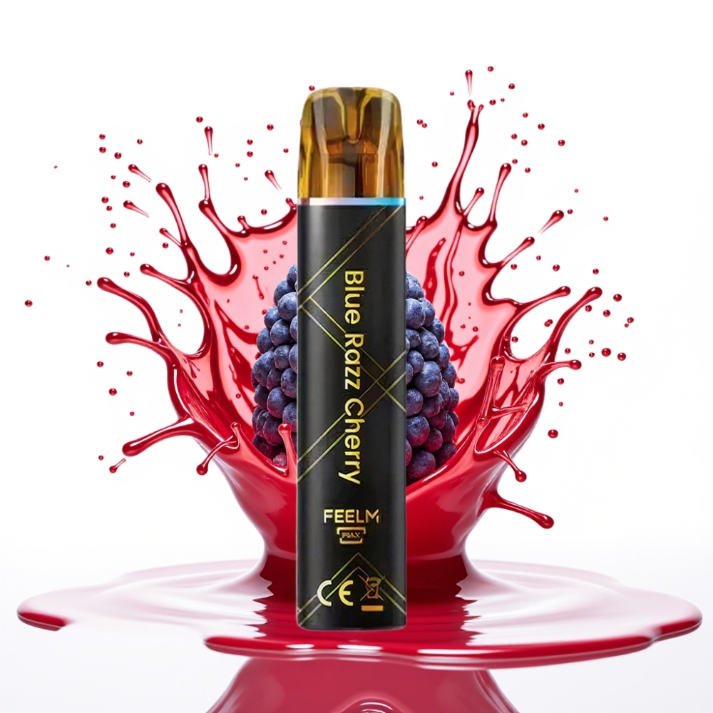 JNR Black&Golden 600+200 Pūfu Disposable Vape Zilā Aveņu Ķirši 800 Pūfi, 550mAh, 2ml