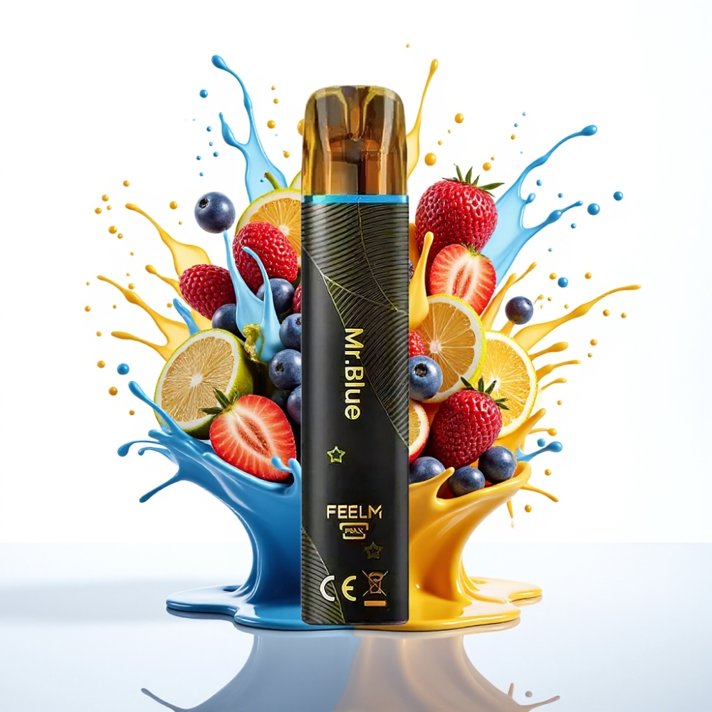 JNR Black&Golden 600+200 Puffs Disposable Vape – 800 Puffs, 550mAh, 2ml E-Liquid, 2% Nikotīns Mr Zils