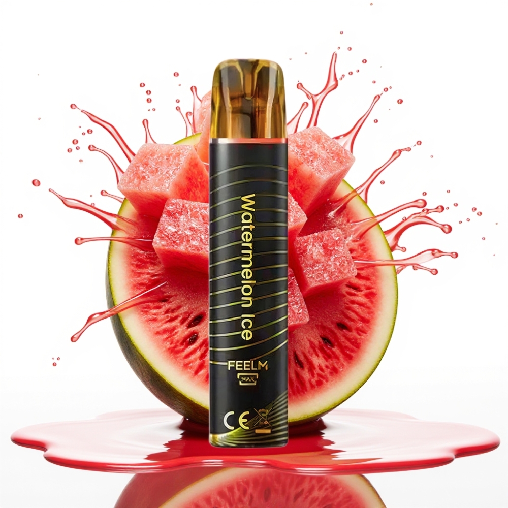 JNR Black&Golden 600+200 Puffs Disposable Vape Arbūza Ledus 800 Puffs 550mAh 2ml