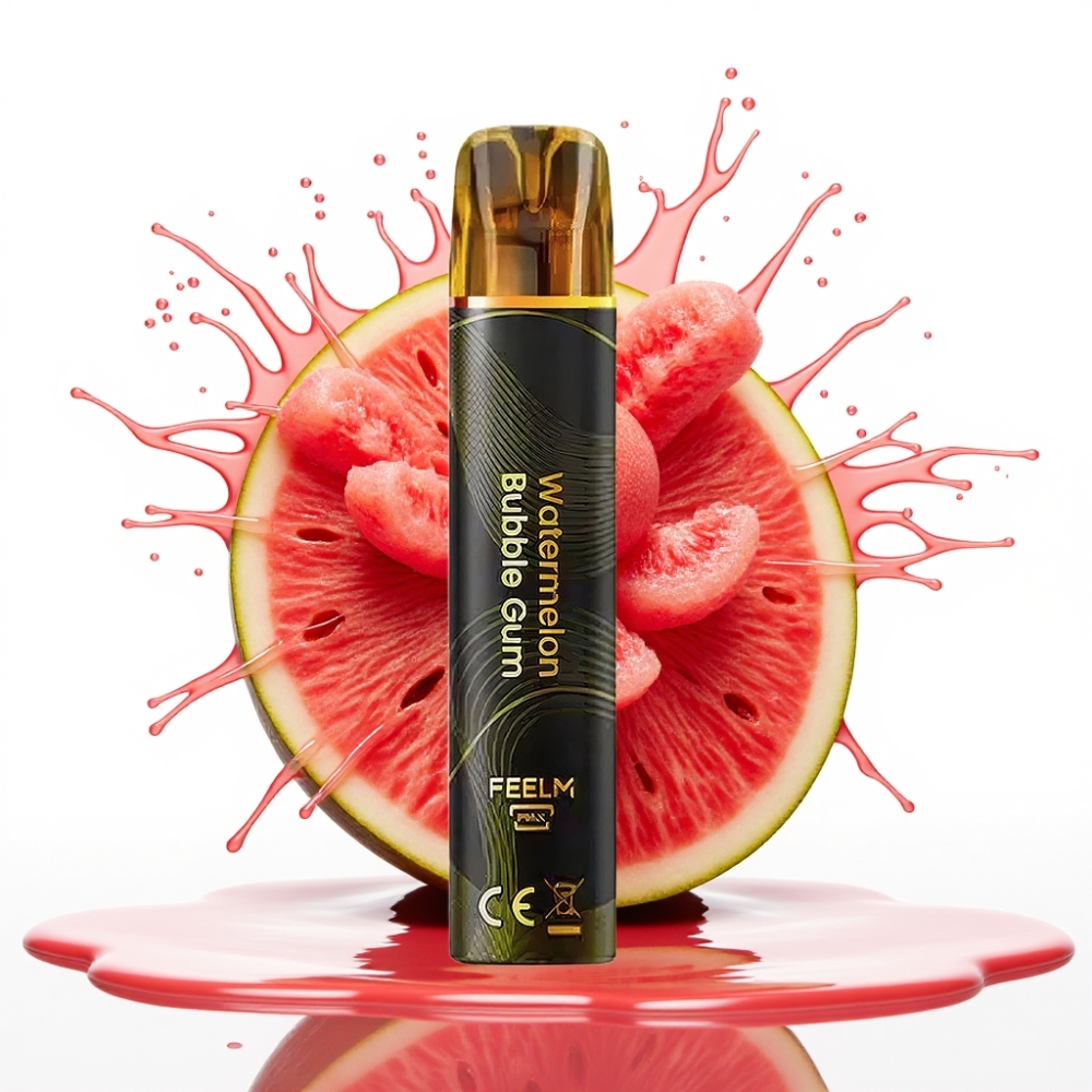 JNR Black&Golden 600+200 Puffs Disposable Vape Arbūzu Burbuļu gumija 800 Puffs, 550mAh, 2ml