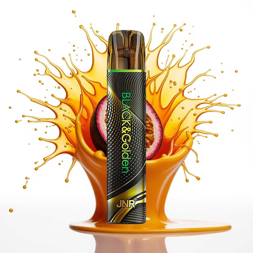 JNR Black&Golden 600+200 Puffs Disposable Vape Passion Monster 800 Puffs, 550mAh, 2ml, 2% Nikotīns