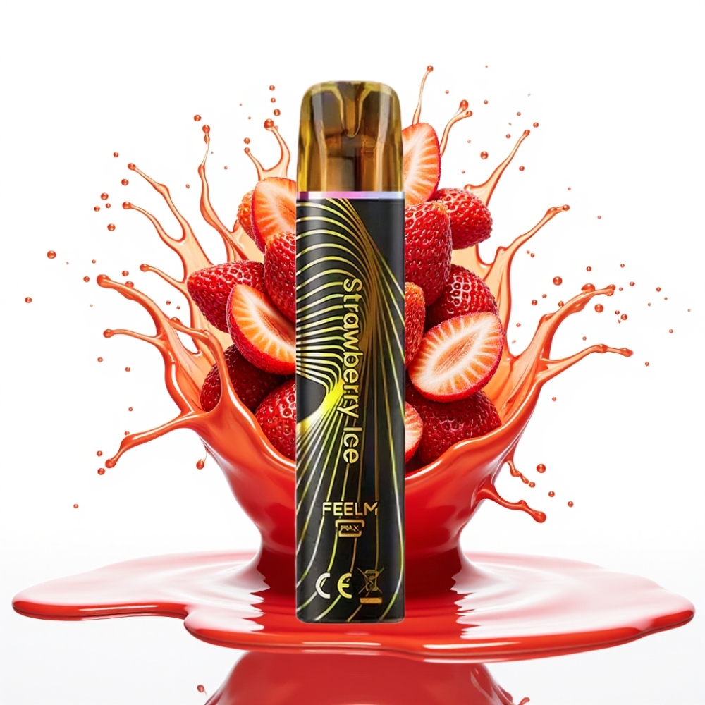 JNR Black&Golden 600+200 Puffs Izmēģinājuma Veipa ar Zemeņu Ledu – 800 Puffs, 550mAh, 2ml, 2% Nikotīna