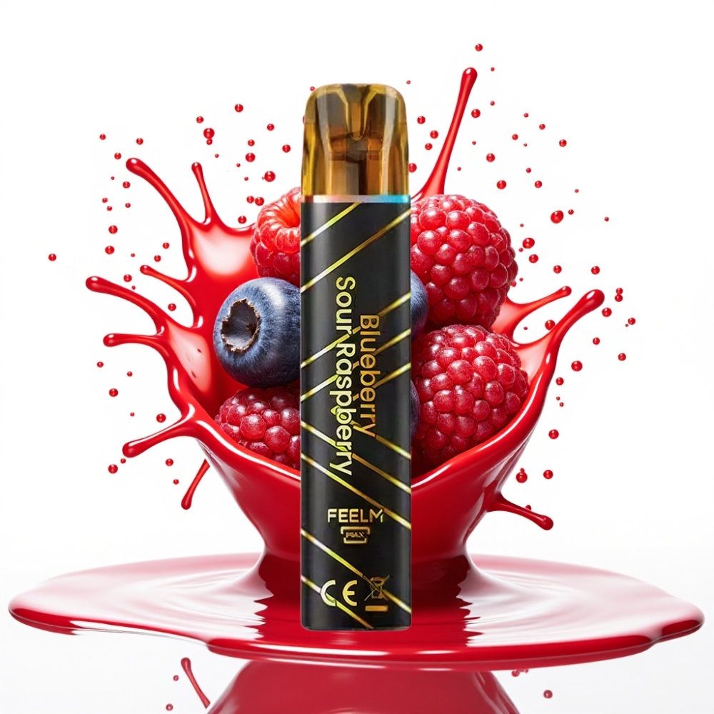 JNR Black&Golden 600+200 Puffs Izmēģināmais Veips – 800 Puffs, 550mAh, Zilā Jāņogu-Skābā Aveņu Garša, 2ml, Nikotīns 2%