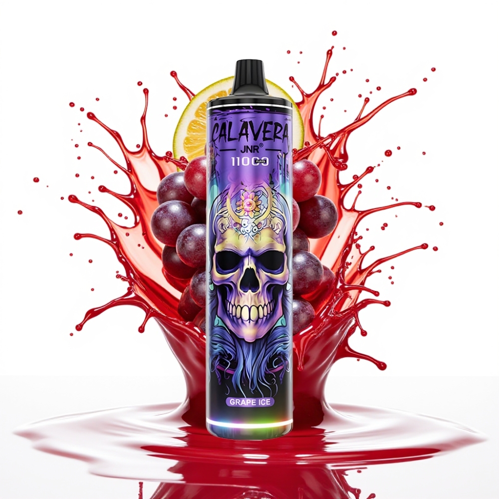 JNR Calavera 11000 Pūfu Disposable Vape – 850 mAh, 21ml, 1.0ohm, Vīnogu Ledus