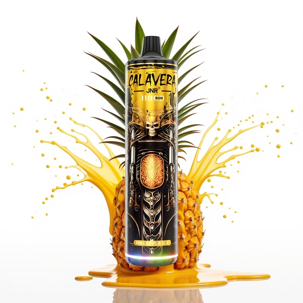 JNR Calavera 11000 Pūfu Disposable Vape Ananāsa Ledus – Type-C, 850 mAh, 21ml
