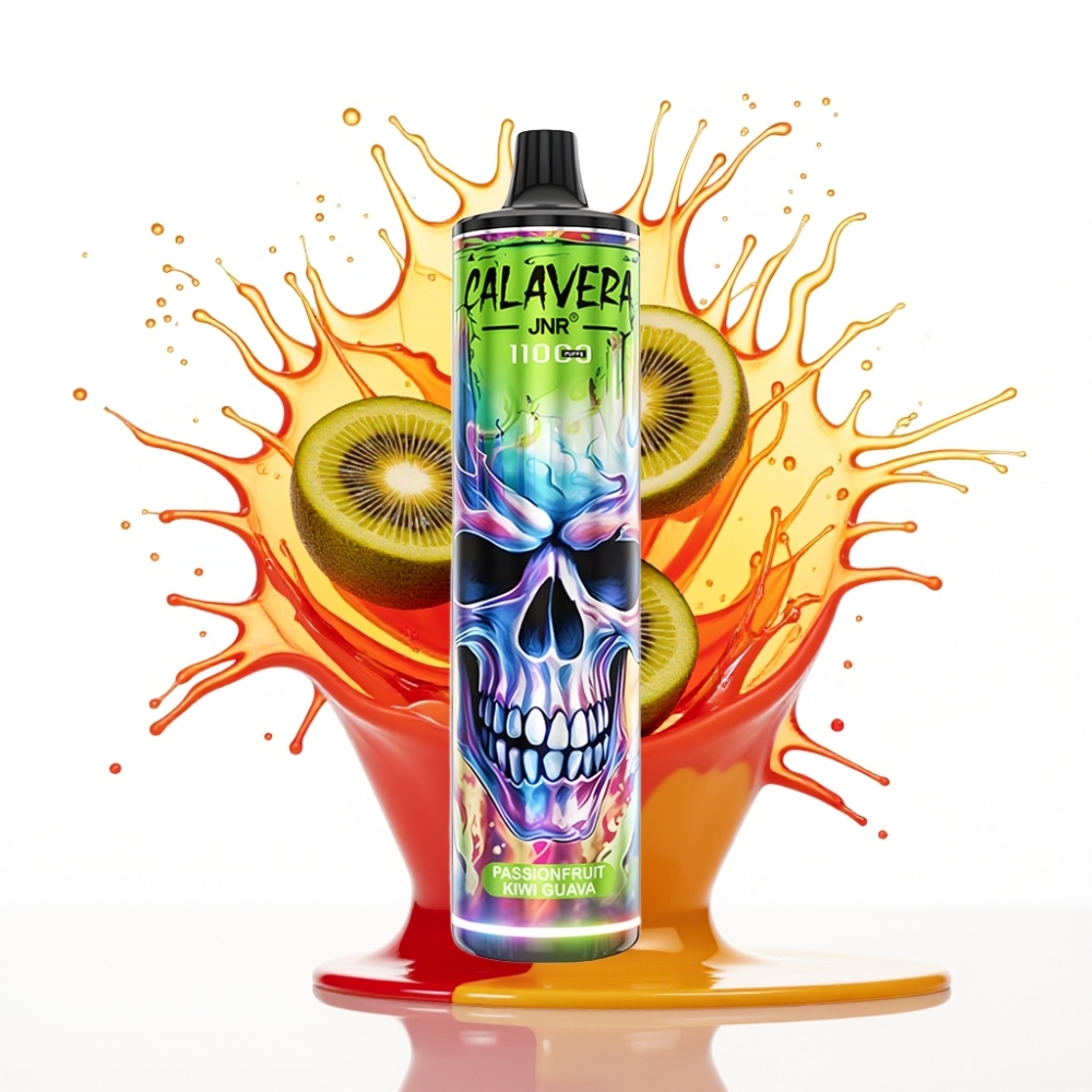 JNR Calavera 11000 Pūfu Disposable Vape Marakuļu-Kivi-Guava, Type-C, 850mAh, 21ml