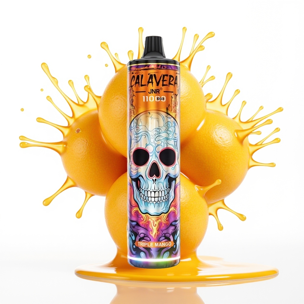 JNR Calavera 11000 Puffs Disposable Vape Trīs Mango, Type-C, 850mAh, 21ml