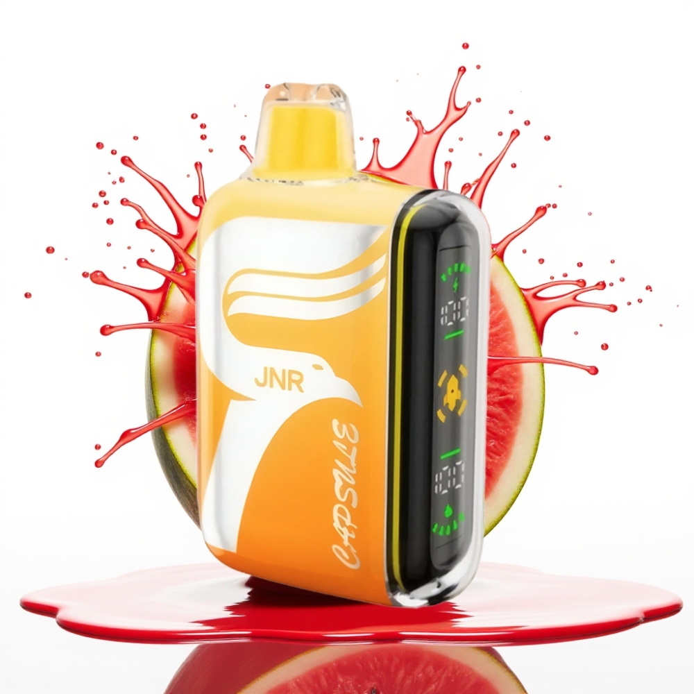 JNR Capsule 15000 Puffs Disposable Vape Arbūzu Irčī (15000 Puffs, 850mAh, 20ml, 20W)