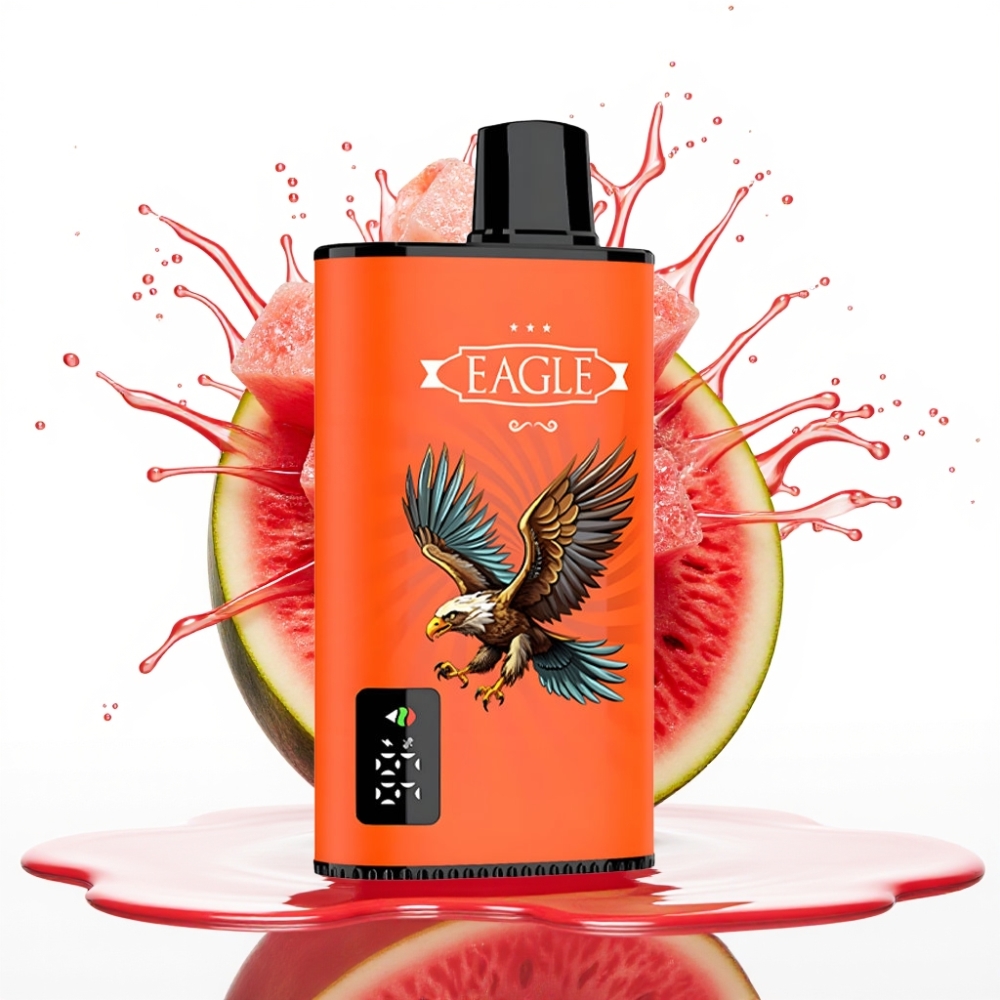 JNR EAGLE Smart 23000 Puffs Disposable Vape Arbūzu Ledus, Digitālais ekrāns, 1.0ohm Mesh Coils, 750mAh