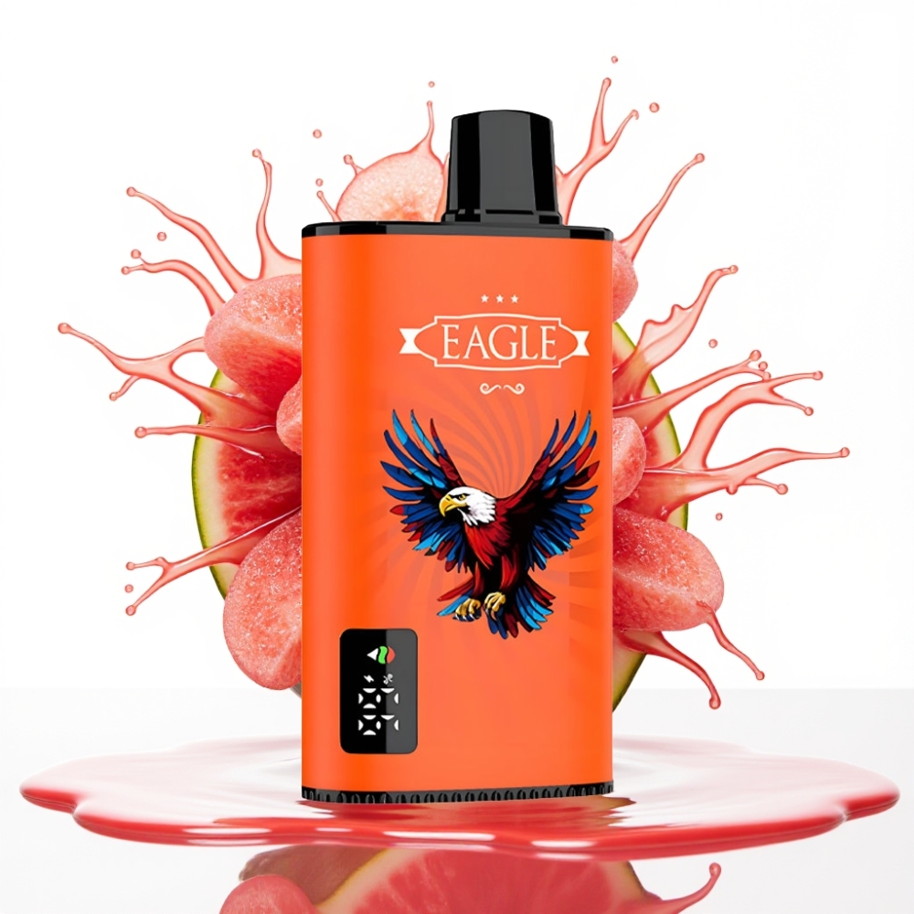 JNR EAGLE Smart 23000 Puffs Disposable Vape Arbūzu Sviļķu gumija – Digitālais ekrāns, 1.0ohm siets, 25ml e-smēķis