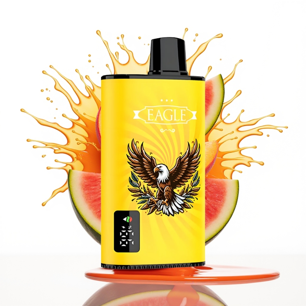 JNR EAGLE Smart 23000 Puffs Disposable Vape Persiku Mango Arbūzu Garša, Digitālais Displejs, 1.0ohm Sietspole, 750mAh Baterija