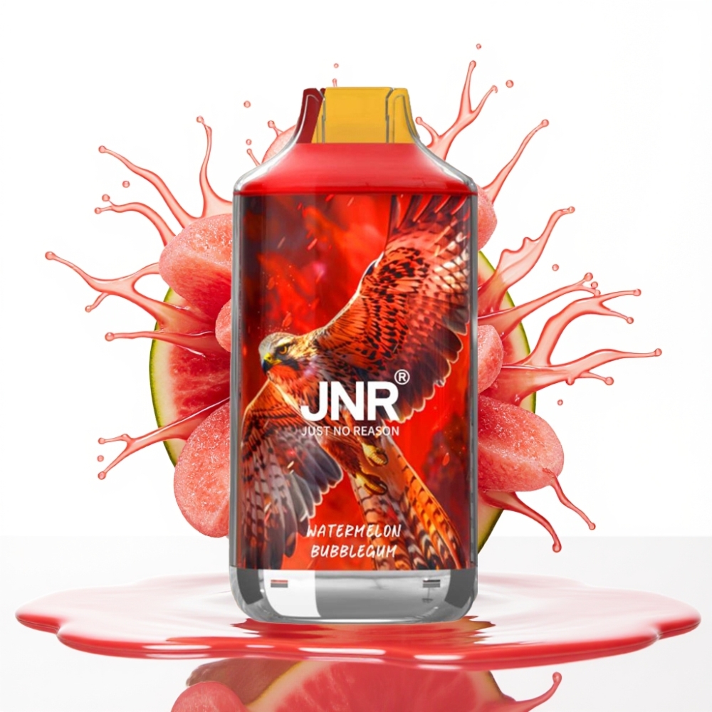 JNR Falcon 16000 Puffs Disposable Vape Arbūzu Bubblegum, 850 mAh, 22ml, Dual Mesh Coil