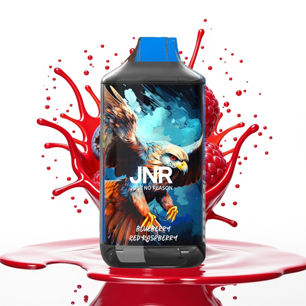 JNR Falcon 16000 Puffs Disposable Vape Zilā Mellenes Sarkanā Aveņu, 850 mAh, 22ml, Dual Mesh Coil