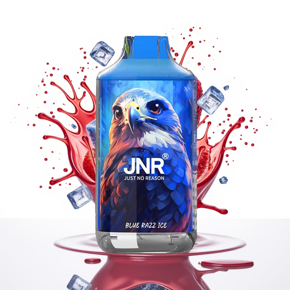 JNR Falcon 16000 Puffs Izlietojamais Veips Zilā Aveņu Ledus, 850 mAh, 22ml, Divkāršais Mešs Spole
