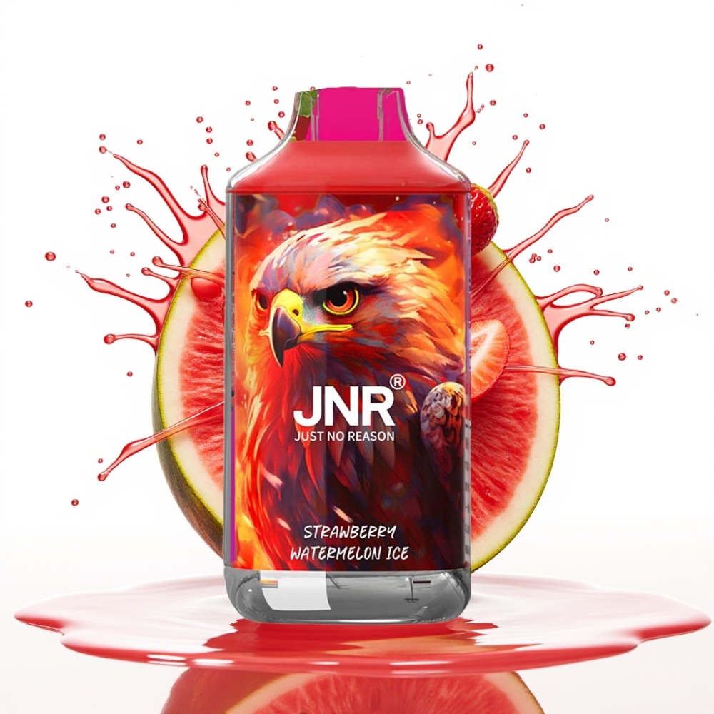 JNR Falcon 16000 Puffs Izmetamais Veips Zemeņu Arbūzu Ledus, 850 mAh, 22ml, Dual Mesh Coil