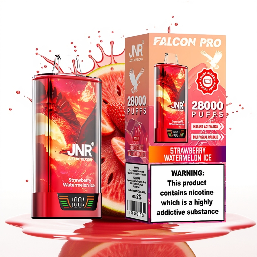 JNR Falcon Pro 28000 Disposable Vape Zemeņu Arbūzu Ledus 30ml 950mAh 28000 Puffs
