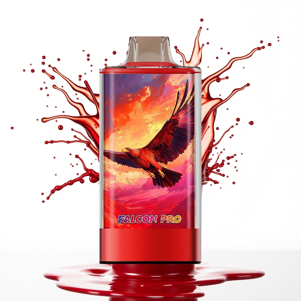 JNR Falcon Pro 28000 Izmetamā Veipa – 30ml, 28000 Ivilcieni, 5% Nikotīna, Ķiršu Kola