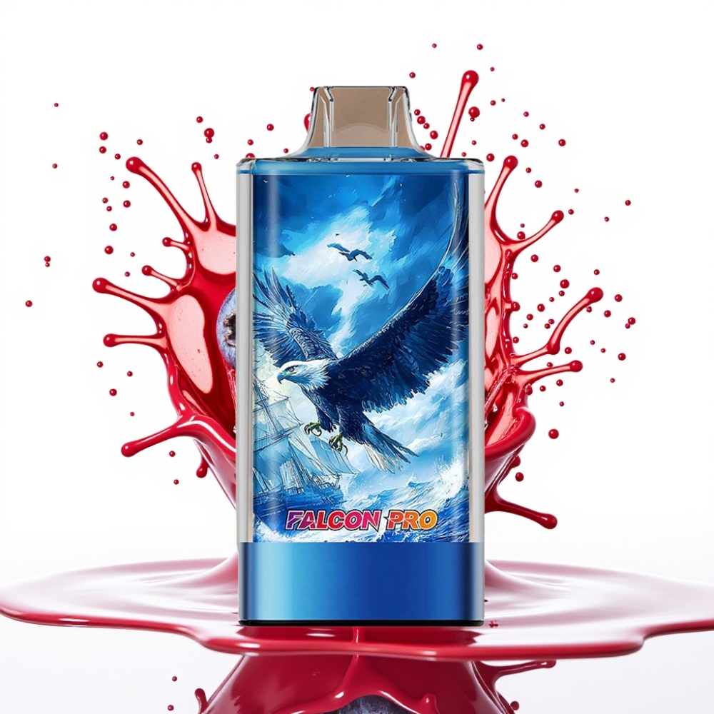 JNR Falcon Pro 28000 Izmetamā Veipa Zilenes Ledus – 30ml, 28000 Puffi, 5% Nikotīns, USB Type-C