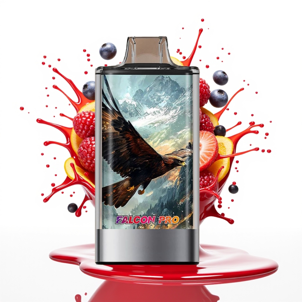 JNR Falcon Pro 28000 Izmetamais Veips – 30ml, 28000 Iekšpūšu, 5% Nikotīna, Jaukto ogu garša